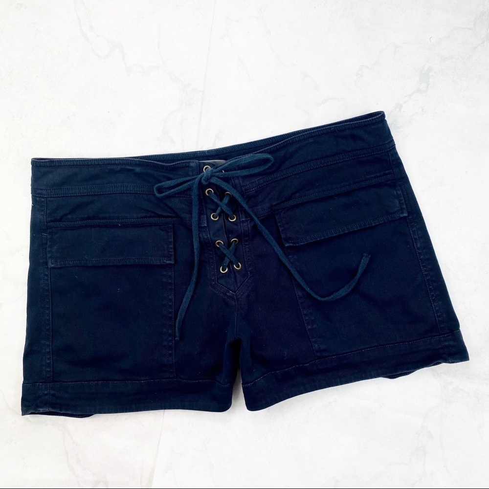[Vince] Navy Lace Up Shorts